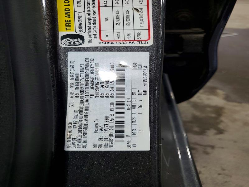 Photo 14 from auction – 2015 FORD FIESTA with VIN 3FADP4EJ3FM171522