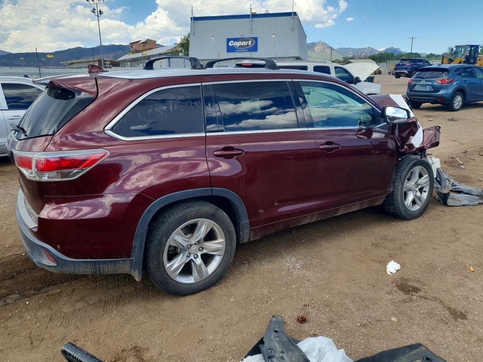 Photo 3 from auction – 2015 TOYOTA HIGHLANDER with VIN 5TDDKRFH5FS080270