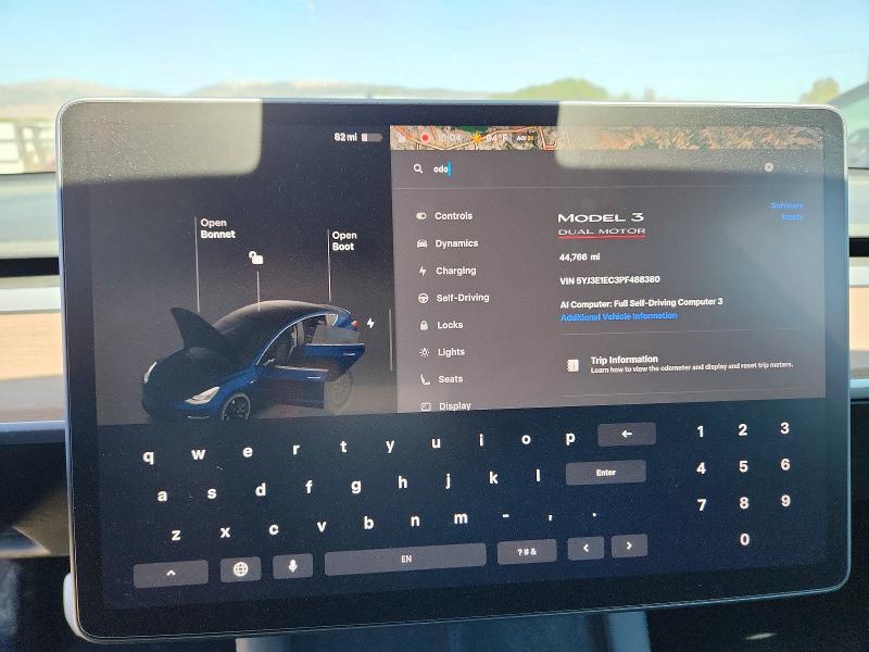 Photo 9 from auction – 2023 TESLA MODEL 3 with VIN 5YJ3E1EC3PF488380
