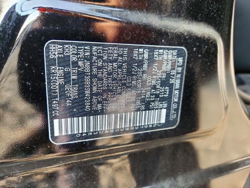 Photo 14 from auction – 2025 NISSAN ROGUE with VIN JN8BT3BB3SW423840