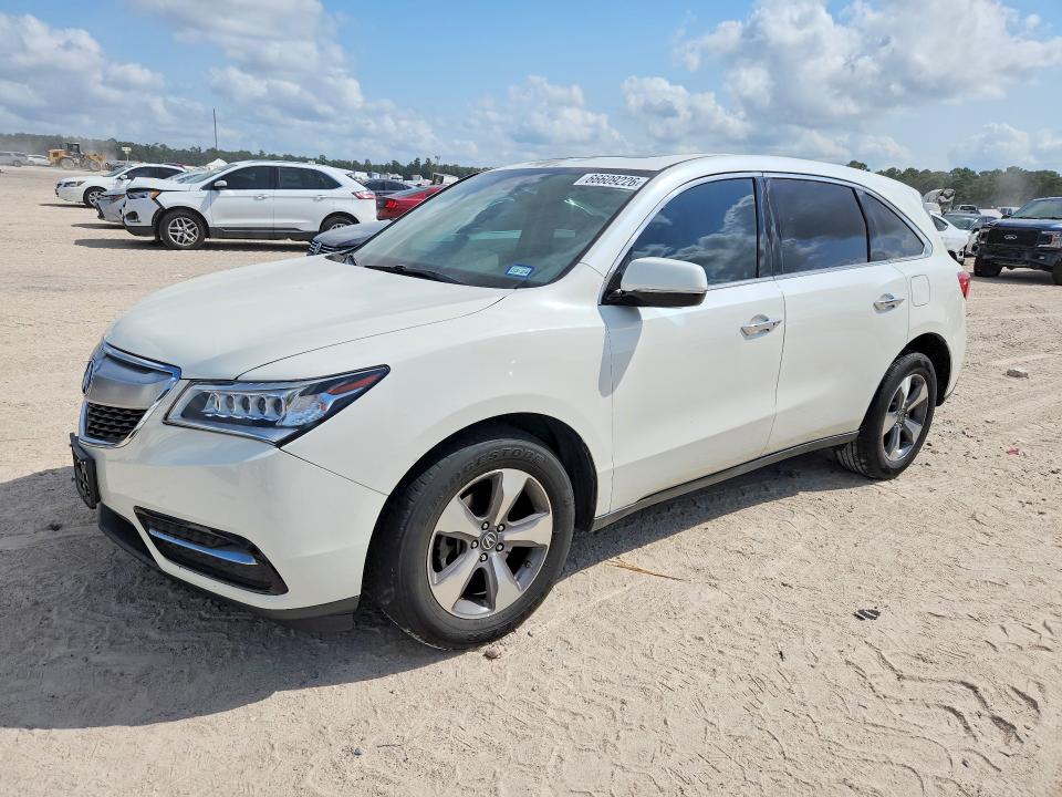 Снимка 1 от търг – 2016 ACURA MDX с VIN 5FRYD3H25GB020382