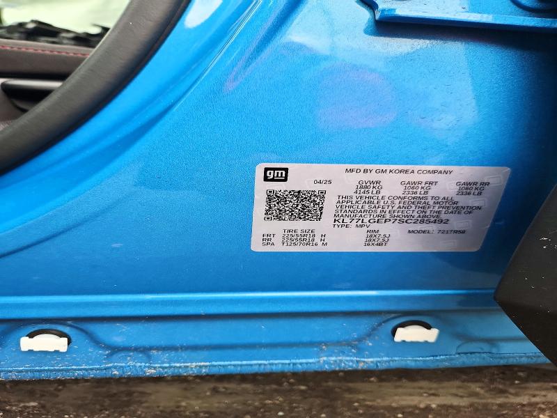 Снимка 14 от търг – 2025 CHEVROLET TRAX с VIN KL77LGEP7SC285492