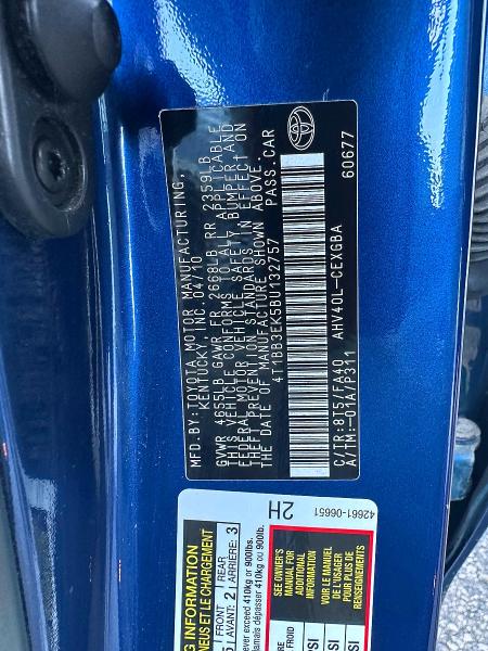 Photo 10 from auction – 2011 TOYOTA CAMRY with VIN 4T1BB3EK5BU132757