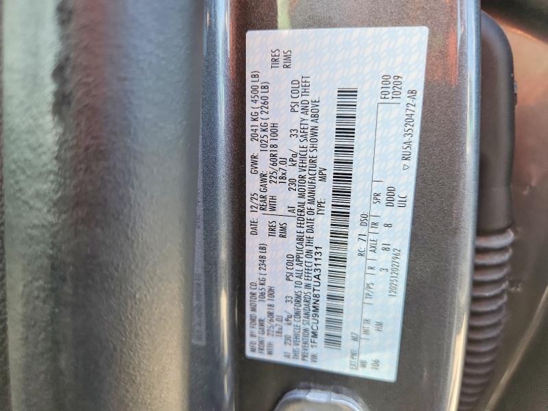 Photo 14 from auction – 2026 FORD ESCAPE with VIN 1FMCU9MN8TUA31131