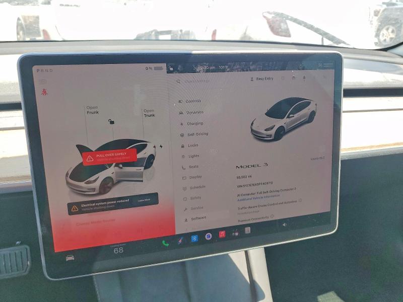 Foto 9 de la subasta – 2023 TESLA MODEL 3 con VIN 5YJ3E1EA5PF409712