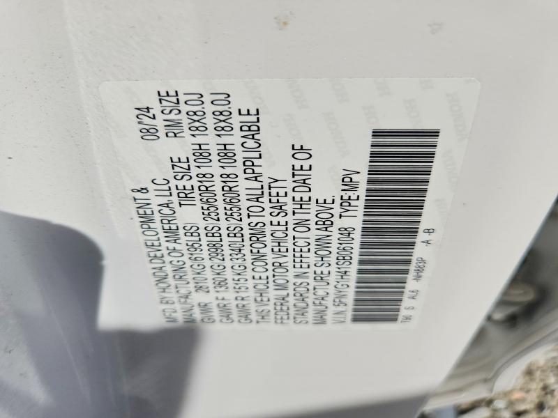 Photo 14 from auction – 2025 HONDA PILOT with VIN 5FNYG1H41SB061048