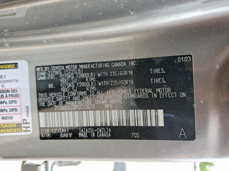 Photo 14 from auction – 2023 LEXUS NX with VIN 2T2GGCEZ0PC023678