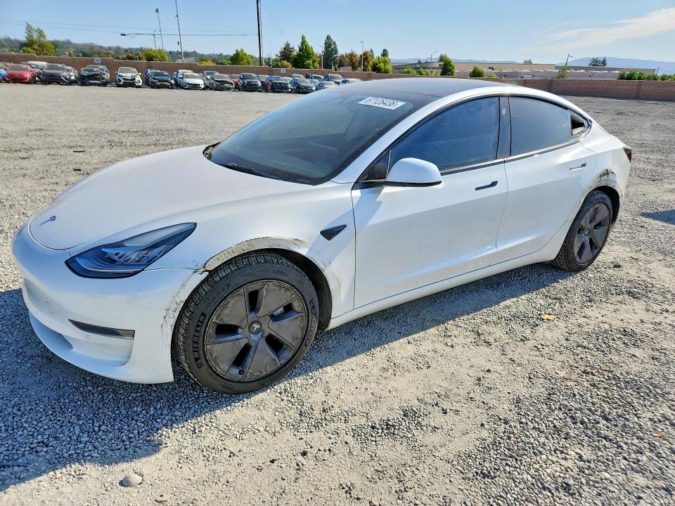 TESLA MODEL 3 2022 with VIN 5YJ3E1EA8NF298750 - Photo from auction