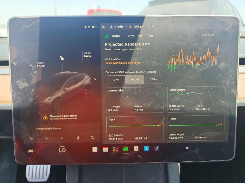 Photo 9 from auction – 2022 TESLA MODEL Y with VIN 7SAYGDEF3NF467377