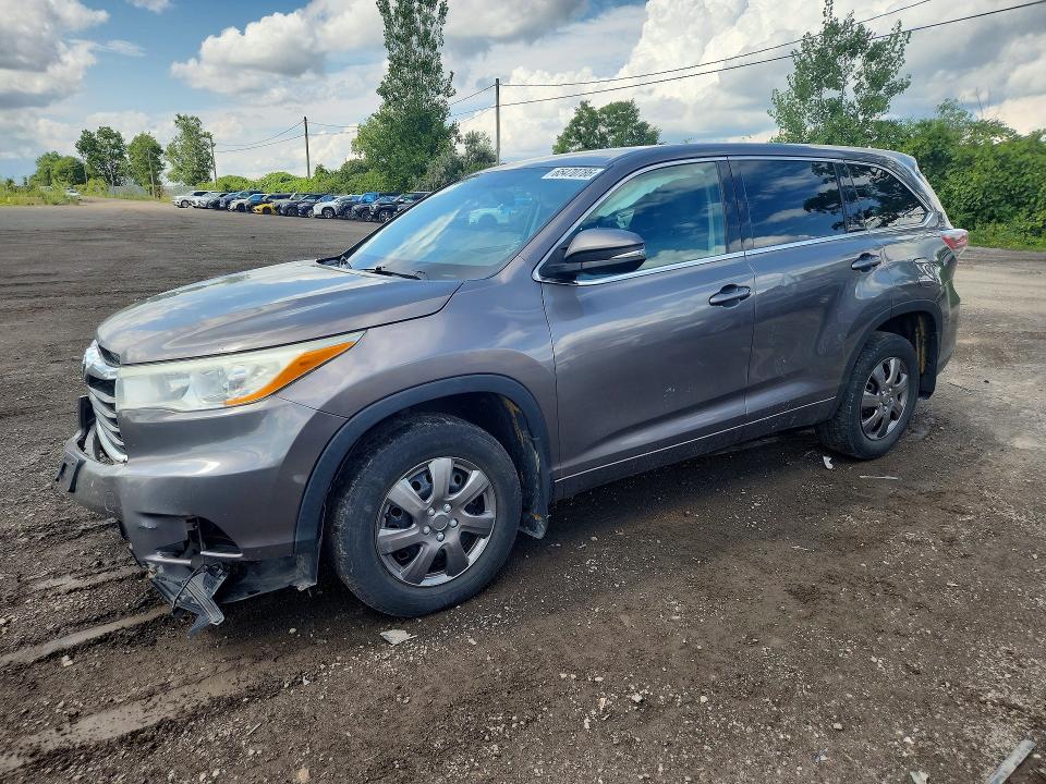 TOYOTA HIGHLANDER 2014 with VIN 5TDZKRFH9ES021548 - Photo from auction