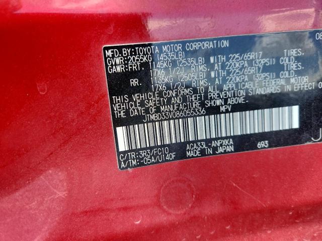Photo 14 from auction – 2008 TOYOTA RAV4 with VIN JTMBD33V086055336
