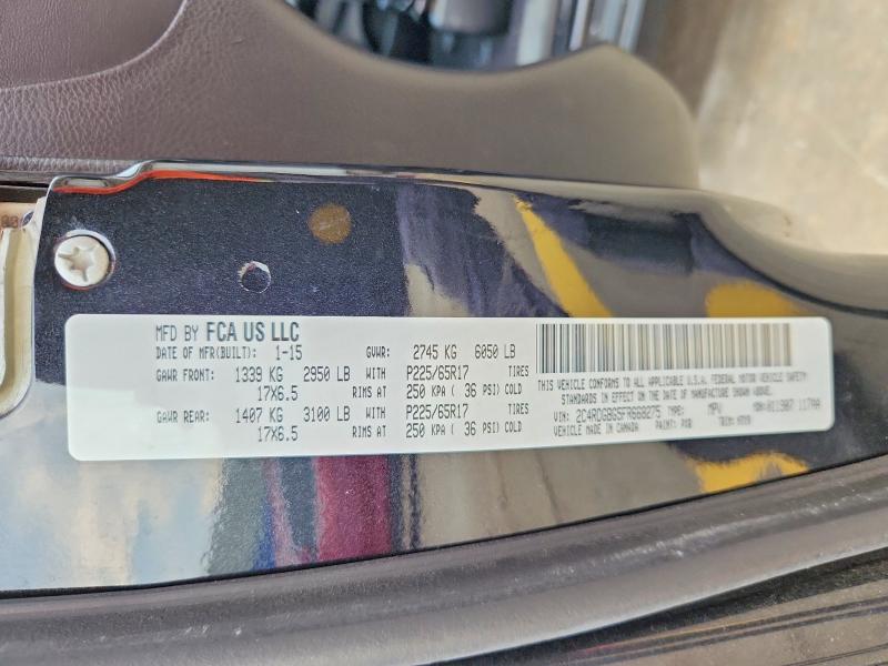 Photo 14 from auction – 2015 DODGE GRAND CARAVAN with VIN 2C4RDGBG5FR668275