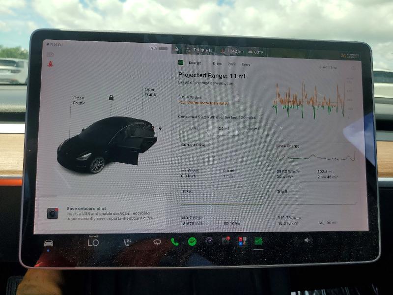 Photo 9 from auction – 2021 TESLA MODEL 3 with VIN 5YJ3E1EB1MF848930