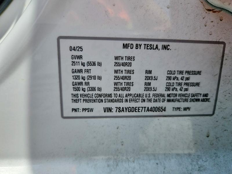 صورة رقم 14 من المزاد - 2026 TESLA MODEL Y مع VIN 7SAYGDEE7TA400654