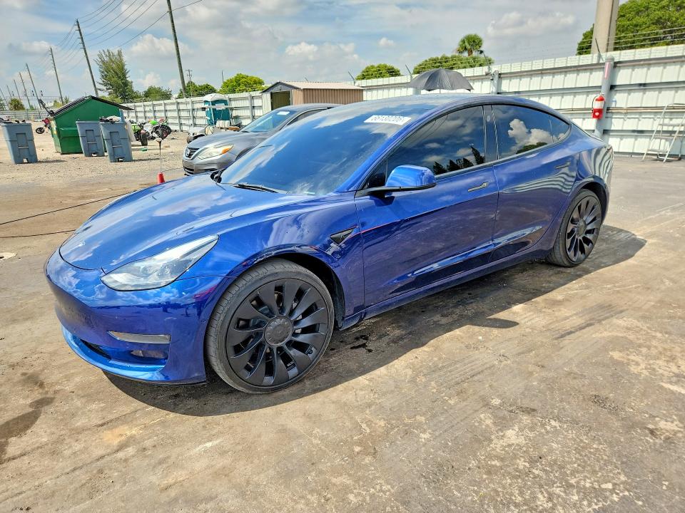 TESLA MODEL 3 2022 with VIN 5YJ3E1EA5NF287379 - Photo from auction