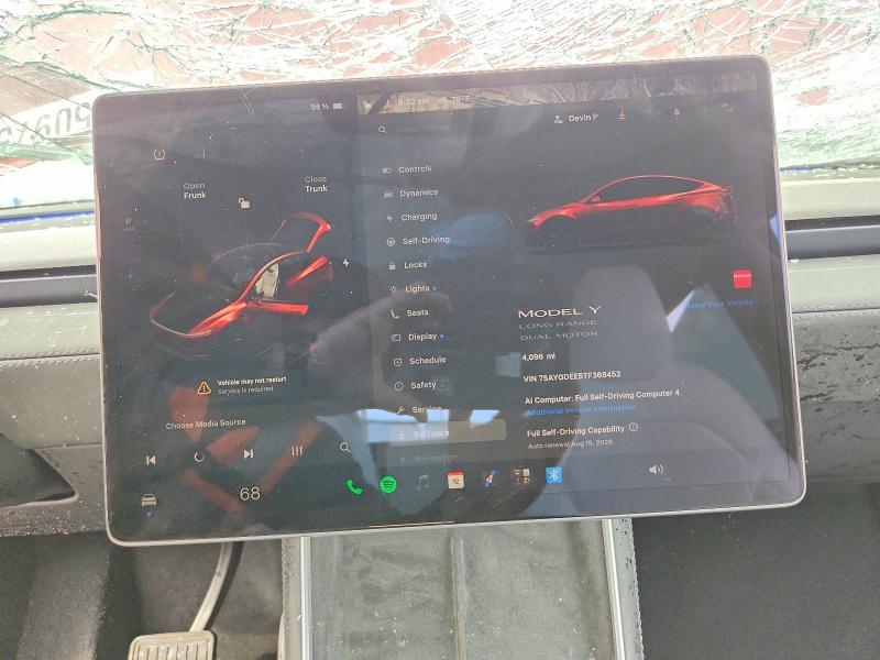 Foto 9 de la subasta – 2026 TESLA MODEL  Y con VIN 7SAYGDEE5TF368452