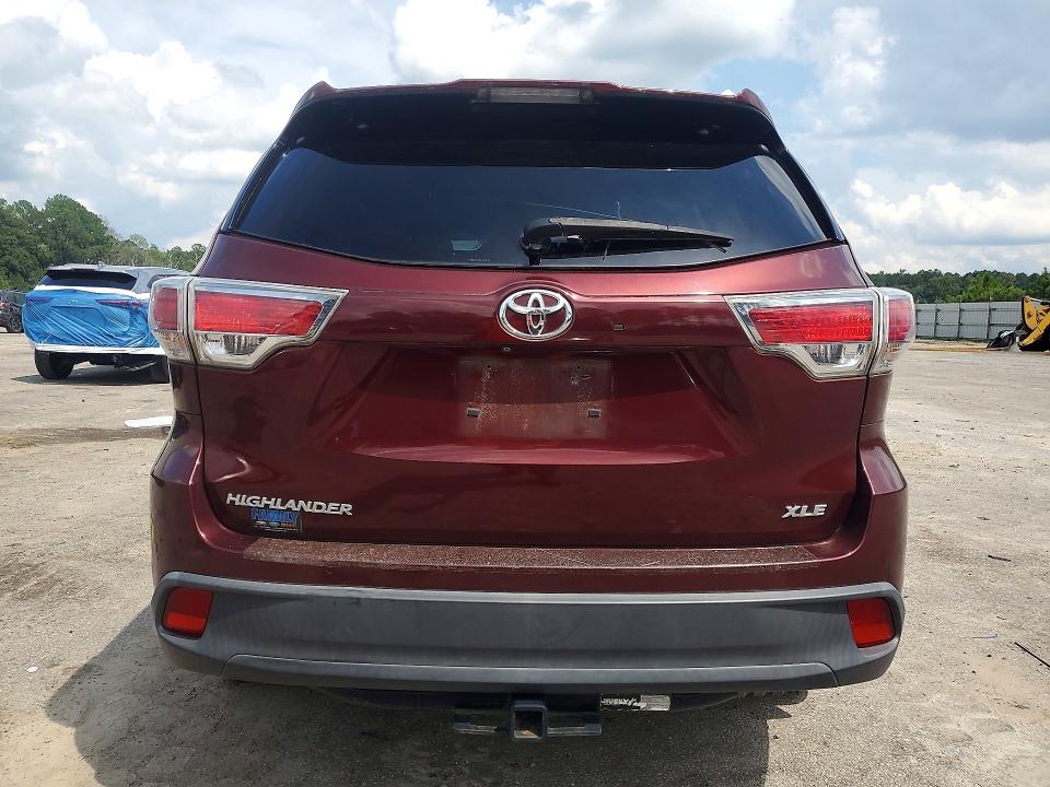 Photo 6 from auction – 2015 TOYOTA HIGHLANDER with VIN 5TDKKRFH0FS080104