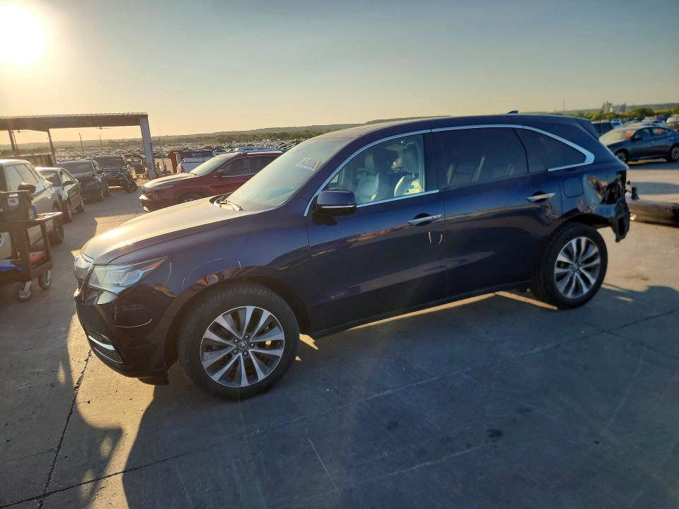 ACURA MDX 2016 con VIN 5FRYD3H44GB017670 - Foto de la subasta