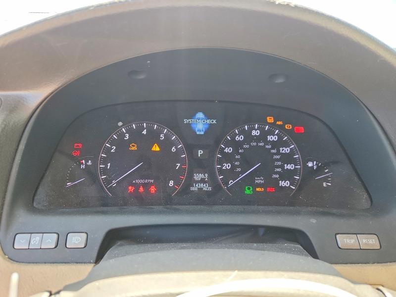 Photo 9 from auction – 2007 LEXUS LS with VIN JTHBL46F575003278