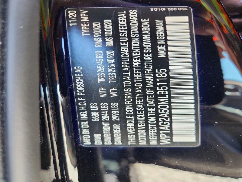 Photo 14 from auction – 2021 PORSCHE MACAN with VIN WP1AG2A50MLB51185