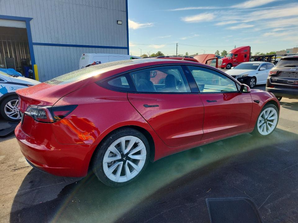 Photo 3 from auction – 2022 TESLA MODEL 3 with VIN 5YJ3E1EA3NF286070