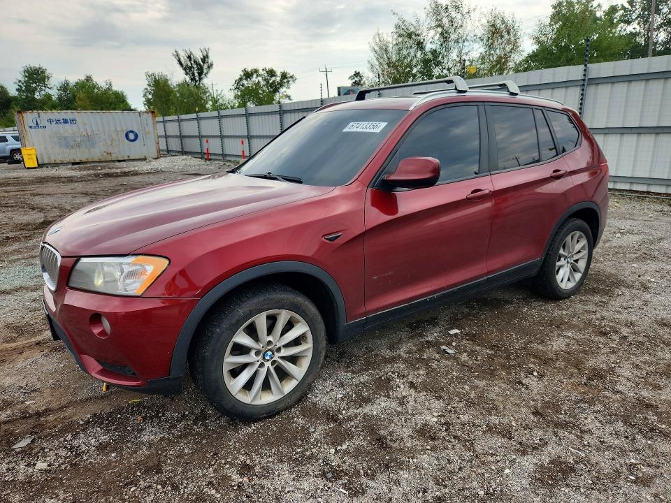 BMW X3 2013 with VIN 5UXWX9C56D0A21489 - Photo from auction