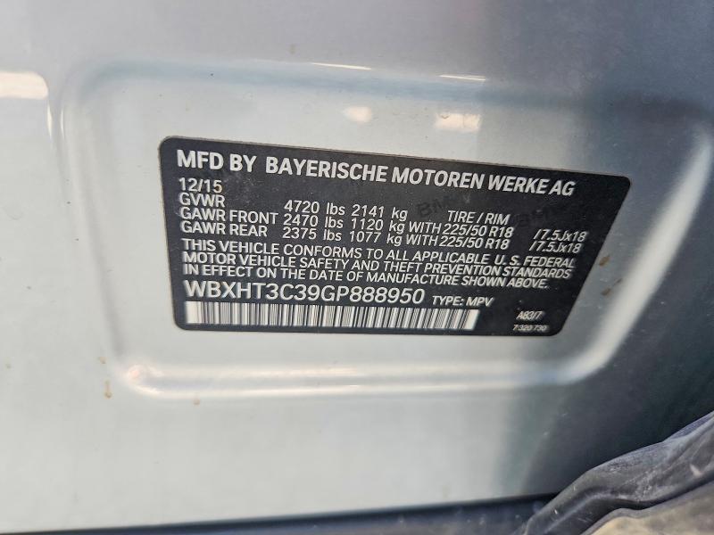 Photo 14 from auction – 2016 BMW X1 with VIN WBXHT3C39GP888950