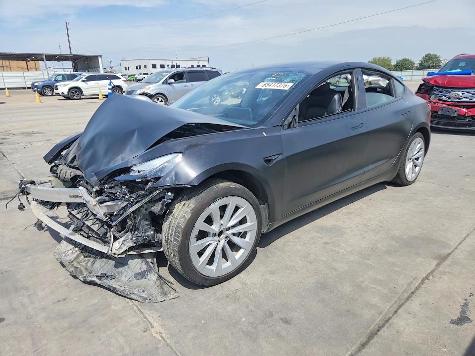 TESLA MODEL 3 2021 with VIN 5YJ3E1EA1MF030007 - Photo from auction