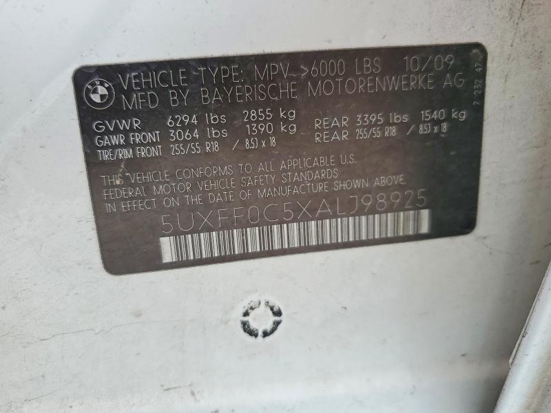 Zdjęcie 14 z aukcji – 2010 BMW X5 z VIN 5UXFF0C5XALJ98925