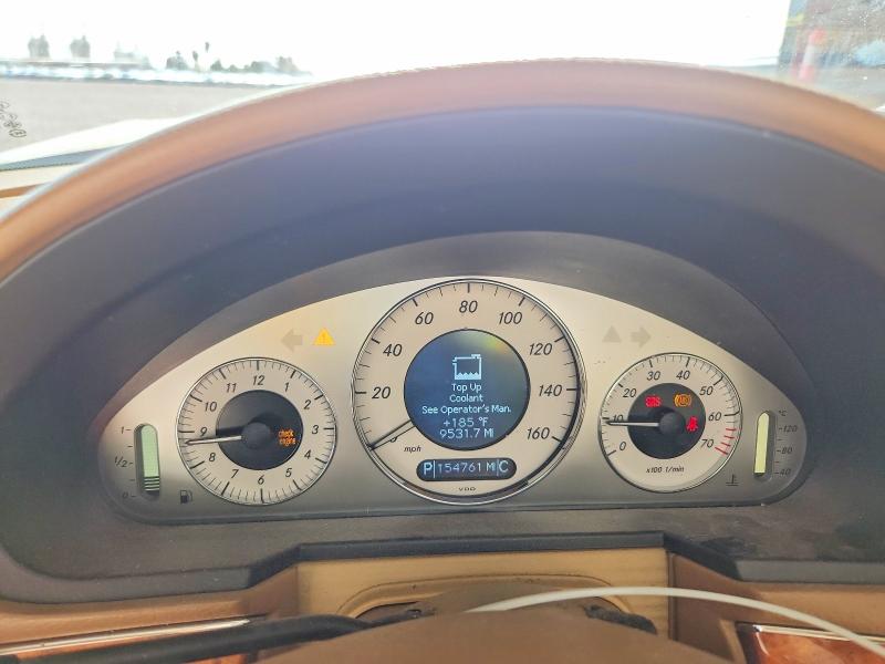 Photo 9 from auction – 2009 MERCEDES-BENZ E with VIN WDBUF56X59B369731
