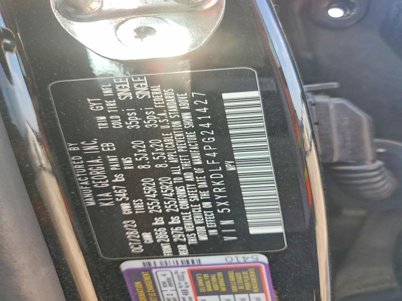 Photo 14 from auction – 2023 KIA SORENTO with VIN 5XYRKDLF4PG241427