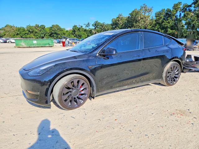 TESLA MODEL Y 2021 with VIN 5YJYGDEF8MF227091 - Photo from auction