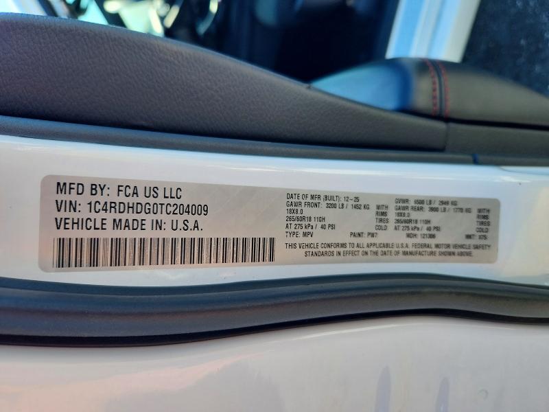 Photo 14 from auction – 2026 DODGE DURANGO with VIN 1C4RDHDG0TC204009
