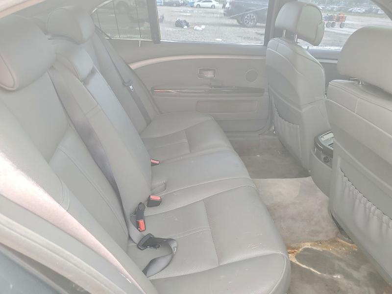 Photo 10 from auction – 2006 BMW 750 with VIN WBAHN835X6DT63348