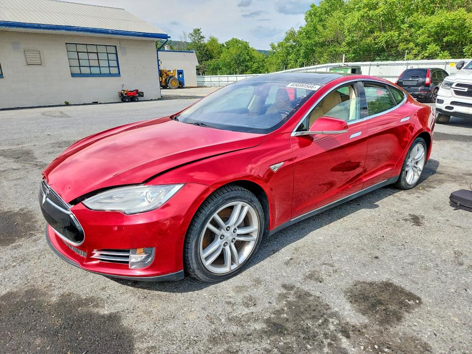 TESLA MODEL S 2014 with VIN 5YJSA1S10EFP43459 - Photo from auction