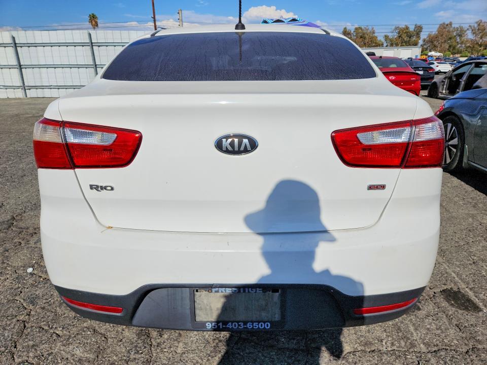 Photo 6 from auction – 2014 KIA RIO with VIN KNADM4A39E6398414