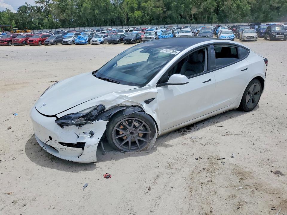 TESLA MODEL 3 2021 with VIN 5YJ3E1EA9MF027422 - Photo from auction