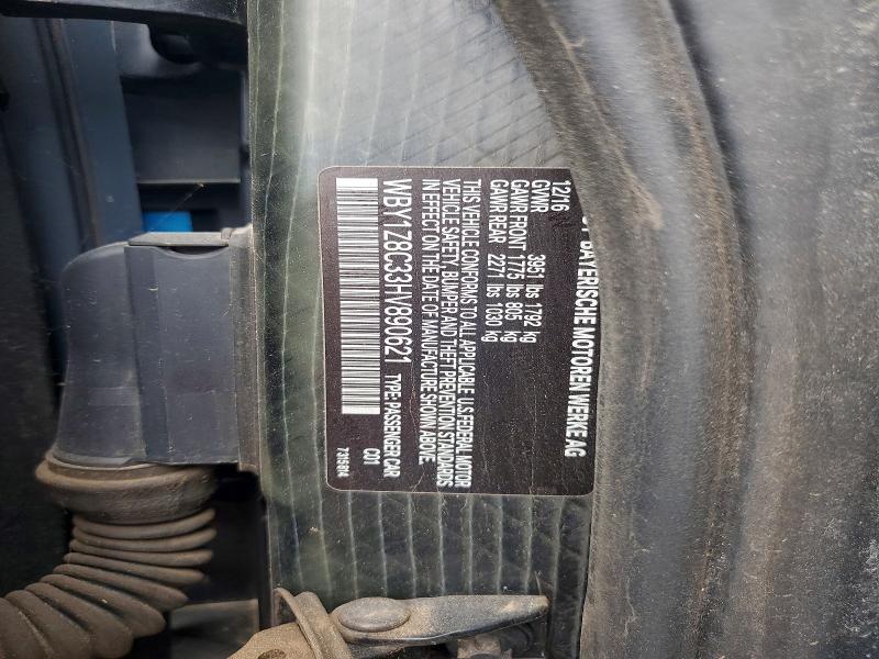 Photo 14 from auction – 2017 BMW I3 with VIN WBY1Z8C33HV890621
