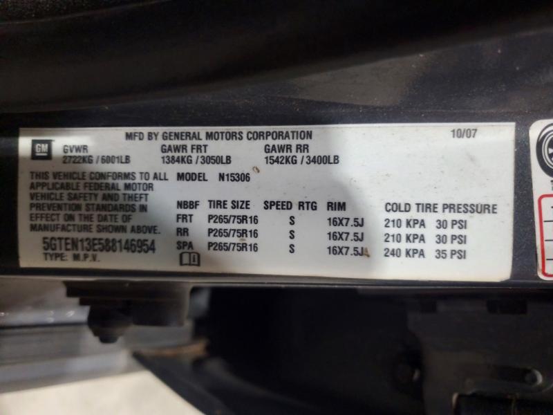 Photo 14 from auction – 2008 HUMMER H3 with VIN 5GTEN13E588146954