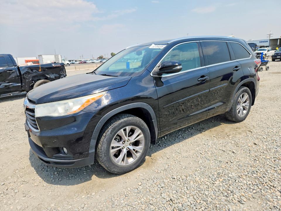 TOYOTA HIGHLANDER 2014 with VIN 5TDJKRFH5ES036545 - Photo from auction