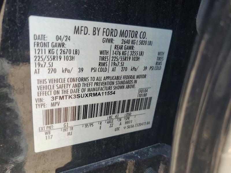 Photo 14 from auction – 2024 FORD MUSTANG MACH-E with VIN 3FMTK3SUXRMA11554