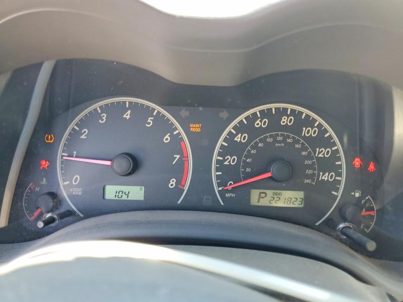 Photo 9 from auction – 2009 TOYOTA COROLLA with VIN JTDBL40E89J054592
