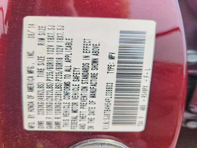 Photo 14 from auction – 2015 ACURA RDX with VIN 5J8TB4H54FL006603