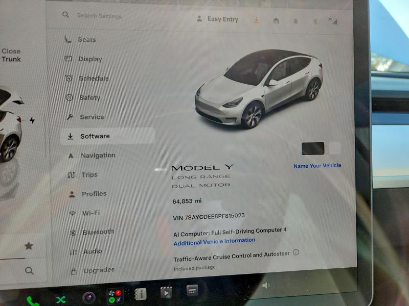 Photo 9 from auction – 2023 TESLA MODEL Y with VIN 7SAYGDEE8PF815023
