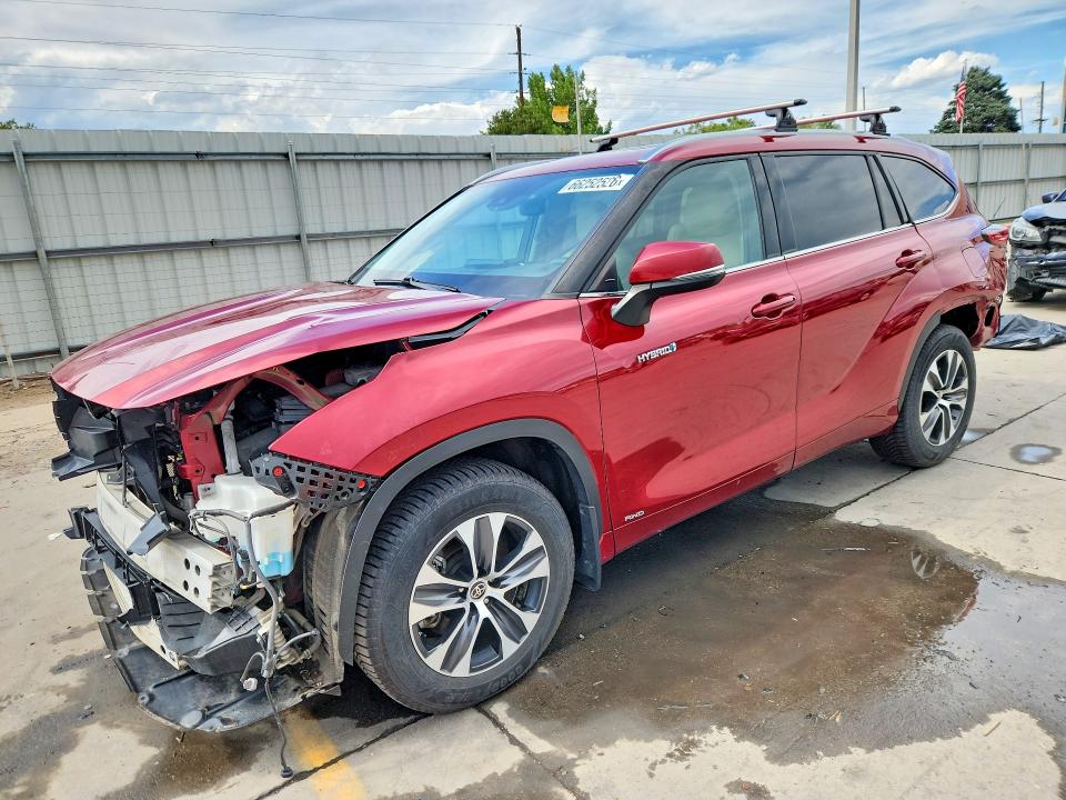 TOYOTA HIGHLANDER 2021 with VIN 5TDHBRCH2MS527026 - Photo from auction