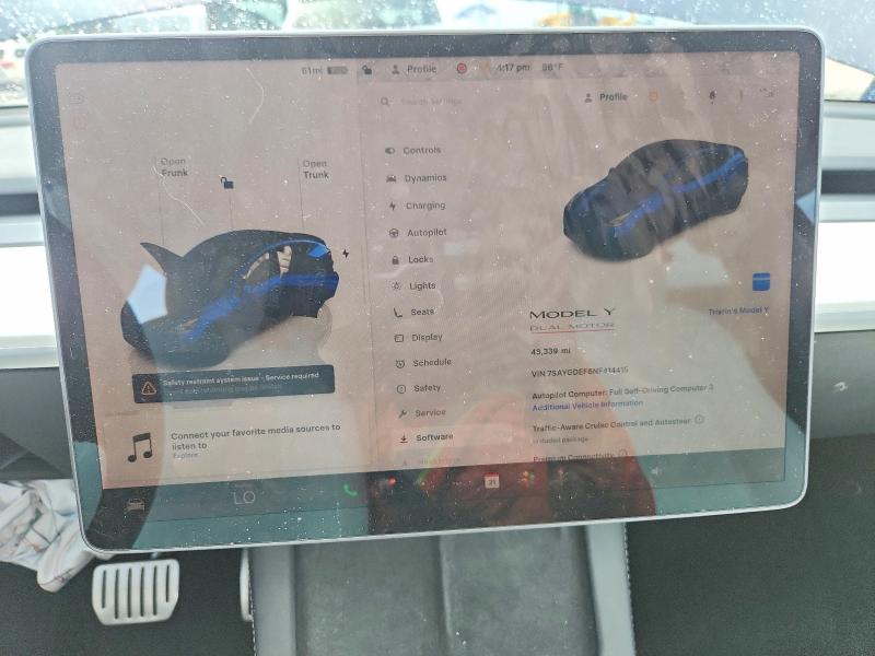صورة رقم 9 من المزاد - 2022 TESLA MODEL Y مع VIN 7SAYGDEF6NF414415