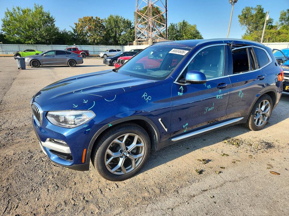 BMW X3 2020 with VIN 5UXTY5C02L9C30462 - Photo from auction