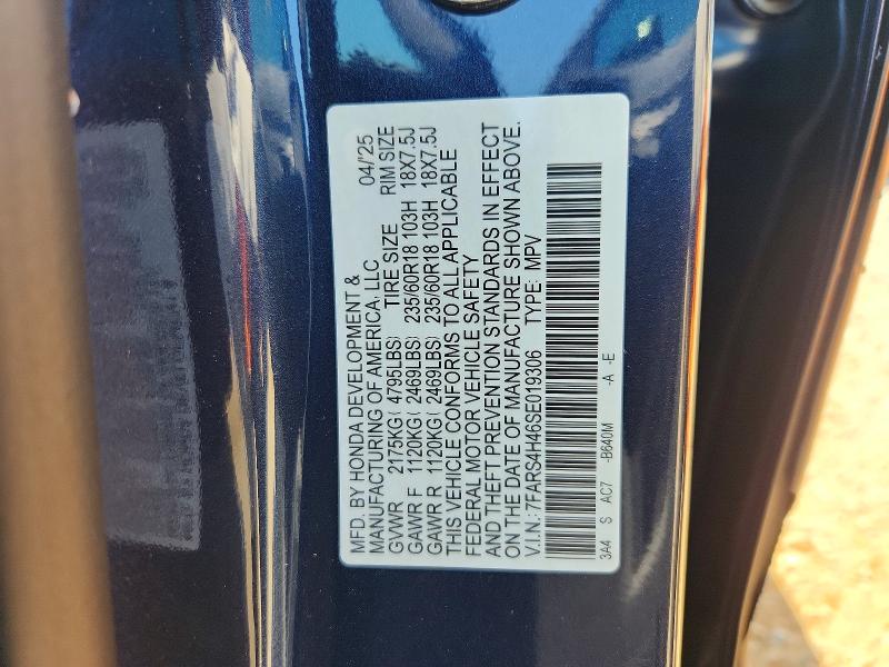 Снимка 14 от търг – 2025 HONDA CR-V с VIN 7FARS4H46SE019306