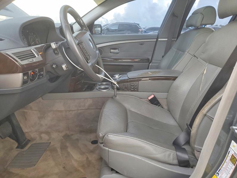 Photo 7 from auction – 2006 BMW 750 with VIN WBAHN835X6DT63348