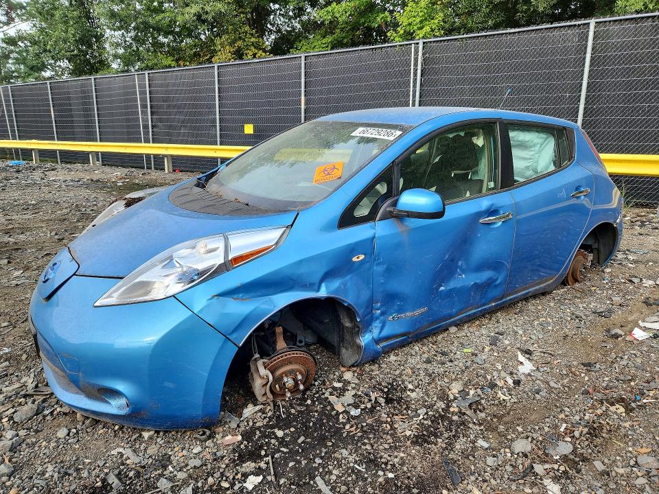 NISSAN LEAF 2012 with VIN JN1AZ0CP8CT017945 - Photo from auction